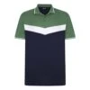 Bigdude Chevron Polo Shirt Navy/Deep Green Tall