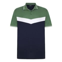 Bigdude Chevron Polo Shirt Navy/Deep Green Tall