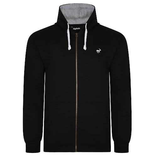 Bigdude Fleece Full Zip Hoody Black