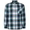 Bigdude Long Sleeve Check Flannel Shirt Light Blue