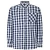 Bigdude Gingham Long Sleeve Shirt Navy