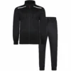 Bigdude Contrast Tricot Hooded Tracksuit Black