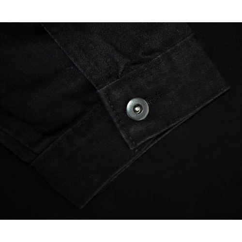 Bigdude Classic Denim Jacket Black - Image 6