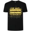 Bigdude The Best Grandpa Print T-Shirt Black