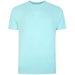 Bigdude Plain Crew Neck T-Shirt Turquoise Tall