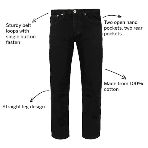 Bigdude Regular Fit Jeans Black - Image 3