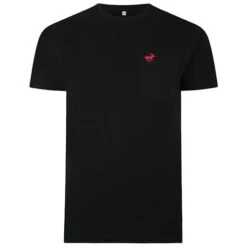 Bigdude Signature Pocket T-Shirt Black/Red