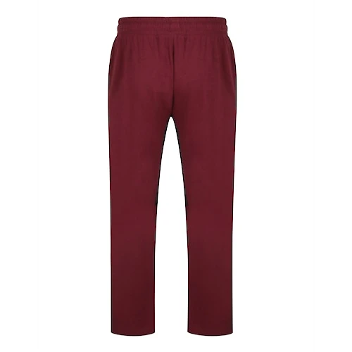 Bigdude Cut & Sew Contrast Panel Joggers Burgundy - Image 3