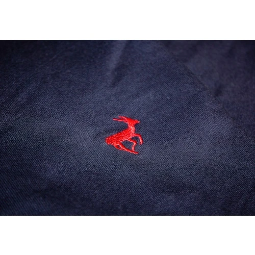 Bigdude Open Hem Loop Back Joggers Navy - Image 7