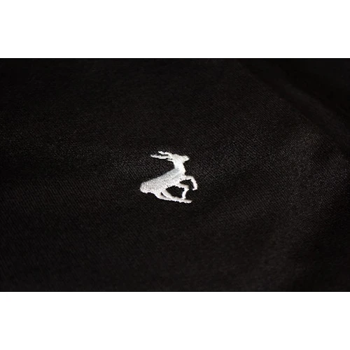 Bigdude Open Hem Loop Back Joggers Black - Image 6