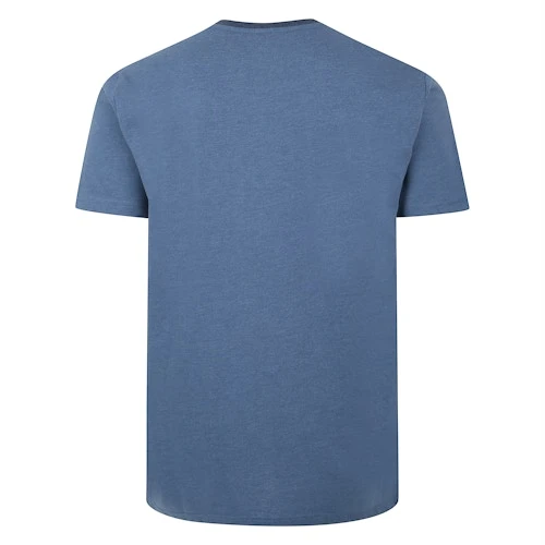 Bigdude Hounds Tooth Cut & Sew T-Shirt Denim Tall - Image 2