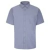 Bigdude Button Down Oxford Short Sleeve Shirt Royal Blue