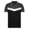 Bigdude Chevron Polo Shirt Black/Charcoal Tall