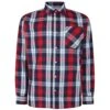 Bigdude Long Sleeve Check Shirt Red Tall