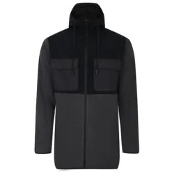 Bigdude Colour Block Polar Fleece Black/Charcoal