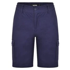 Bigdude Elasticated Waist Cargo Shorts Navy