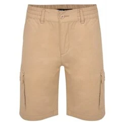 Bigdude Elasticated Waist Cargo Shorts Sand