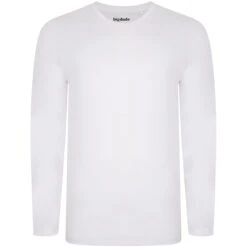 Bigdude Long Sleeve T-Shirt White Tall