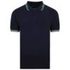 Bigdude Designer Tipped Polo Shirt Navy