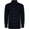 Bigdude Oxford Long Sleeve Shirt Navy Tall