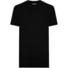Bigdude Plain V-Neck T-Shirt Black Tall