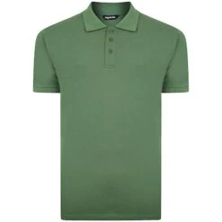 Bigdude Plain Polo Shirt Deep Green Tall