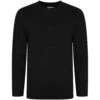 Bigdude Long Sleeve Marl T-Shirt Charcoal Tall