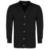 Bigdude Brushed Fleece Cardigan Black