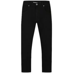Bigdude Loose Fit Straight Cut Stretch Jeans Black