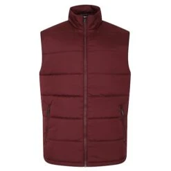 Bigdude Padded Gilet Burgundy