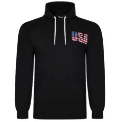 Bigdude USA Print Hoody Black