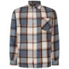 Bigdude Long Sleeve Check Flannel Orange Tall