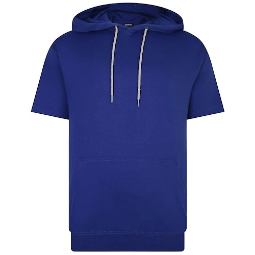 Bigdude Short Sleeve Hoody Cobalt Blue