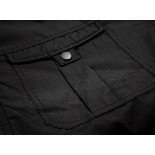 Bigdude Full Zip Parka Coat Black - Image 6