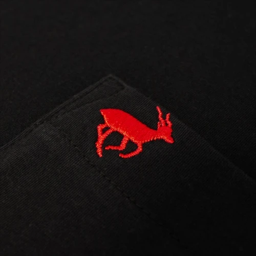 Bigdude Signature Pocket T-Shirt Black/Red - Image 6