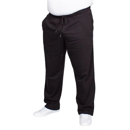 Bigdude Open Hem Joggers Black