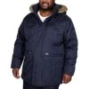 Bigdude Full Zip Parka Coat Navy
