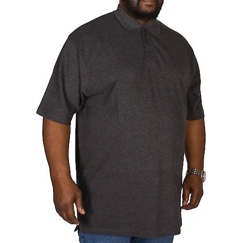 Bigdude Plain Polo Shirt- Charcoal - Image 2