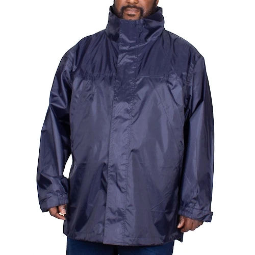 Bigdude Showerproof Packaway Rain Jacket Navy - Image 3
