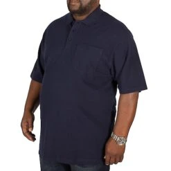 Bigdude Polo Shirt With Pocket Navy