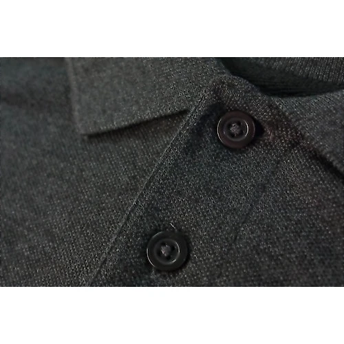 Bigdude Plain Polo Shirt- Charcoal - Image 5