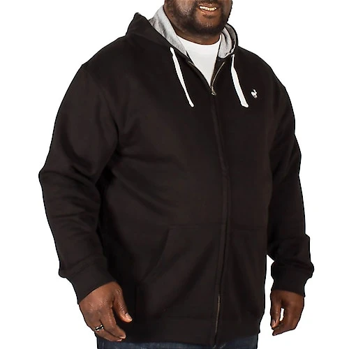 Bigdude Fleece Full Zip Hoody Black - Image 4