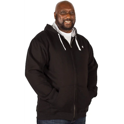 Bigdude Fleece Full Zip Hoody Black - Image 6