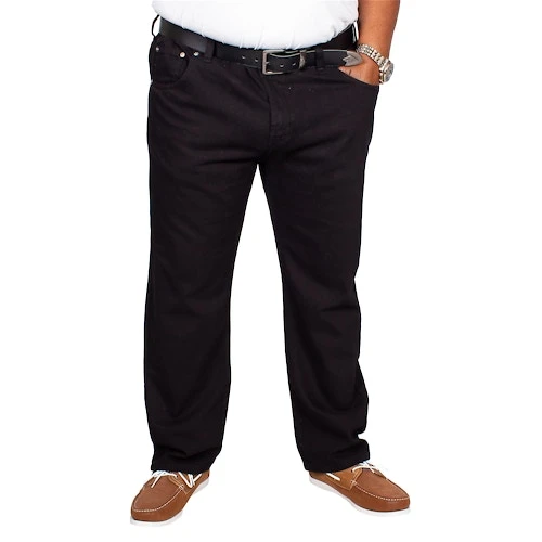 Bigdude Elasticated Waist Jeans Black - Image 4