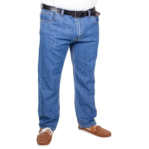Bigdude Elasticated Waist Jeans Mid Wash - Image 3