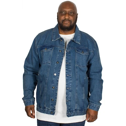Bigdude Classic Denim Jacket Mid Wash - Image 3