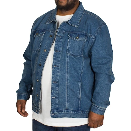 Bigdude Classic Denim Jacket Mid Wash - Image 2