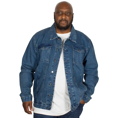 Bigdude Classic Denim Jacket Mid Wash - Image 4
