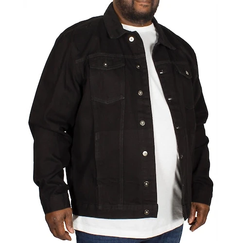 Bigdude Classic Denim Jacket Black - Image 2