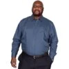 Bigdude Classic Long Sleeve Poplin Shirt Petrol Tall